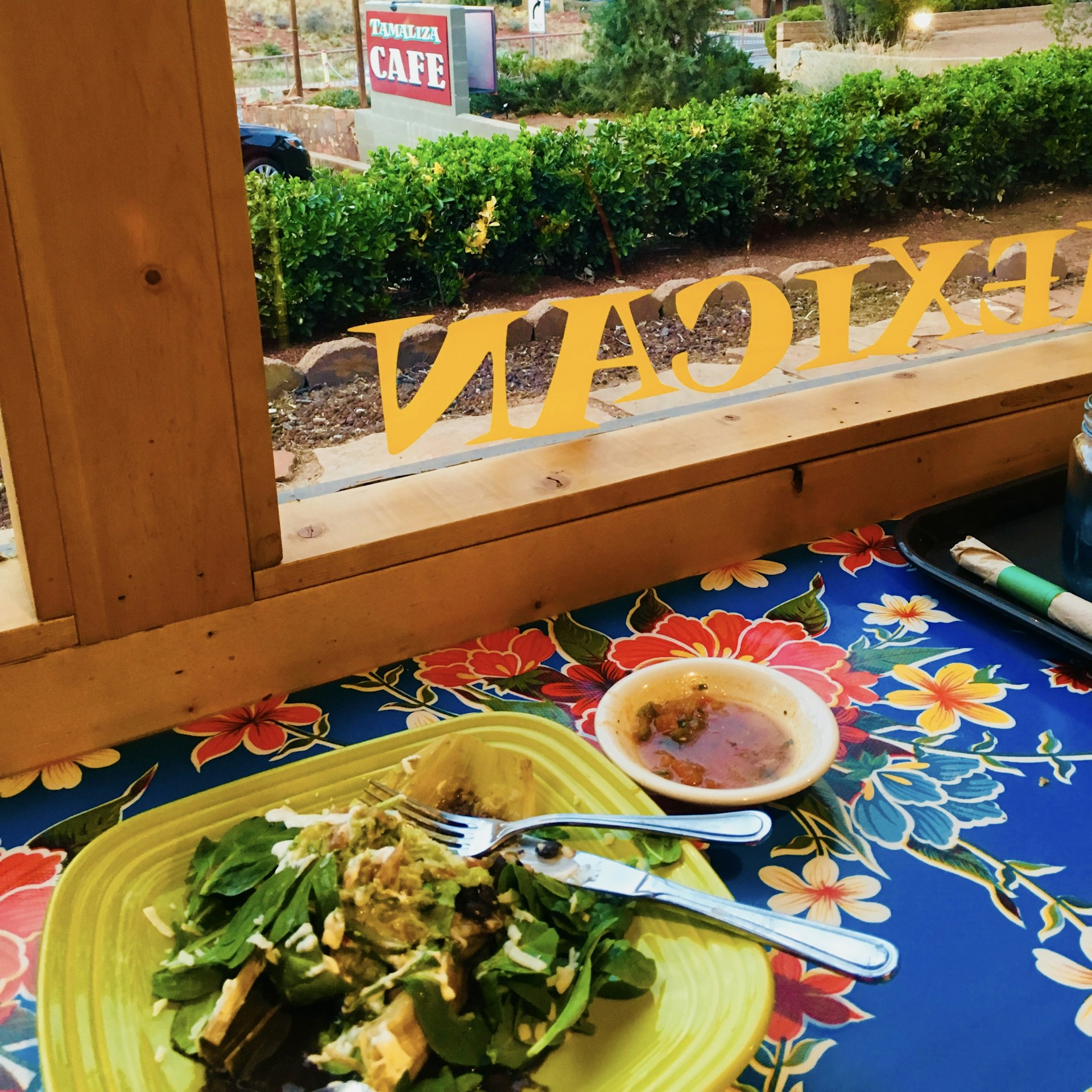 Mexican food with a view, Sedona, Arizona, USA