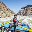 Sidumo Dhlamini rows a raft through a rapid on the Colorado River, Grand Canyon National Park, Arizona, USA
1270702008
blue sky, rapid, rock, scenics, water sport, wave