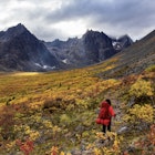 Woman Backpacking on Scenic Hiking Trail surrounded by Rugged Mountains during Fall in Canadian Nature. Taken in Tombstone Territorial Park, Yukon, Canada.
1282145673
grizzly lake, tombstone territorial park, america, backcountry, backdrop, background, backpacking, beautiful, canadian, cloudy, colorful, destination, dramatic, escape, explore, fall, fall colors, female, foliage, girl, hike, hiking trail, landscape, lifestyle, mountains, person, remote, rocky mountains, rugged, scenery, scenic, untouched, vibrant, wallpaper, wild, woman