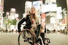 Cool Asian woman has a wheelchair enjoy the night life in Shibuya, Tokyo
1315362540