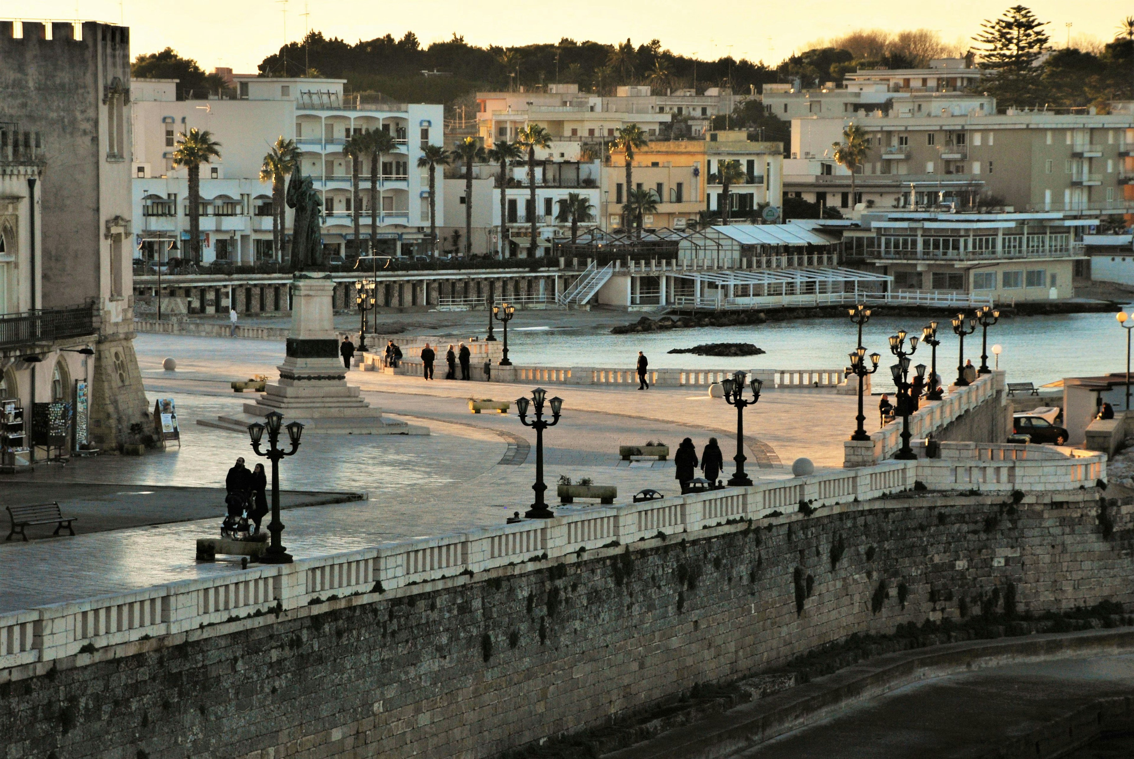 Scene in Otranto a small touristic town in Salento, Italy