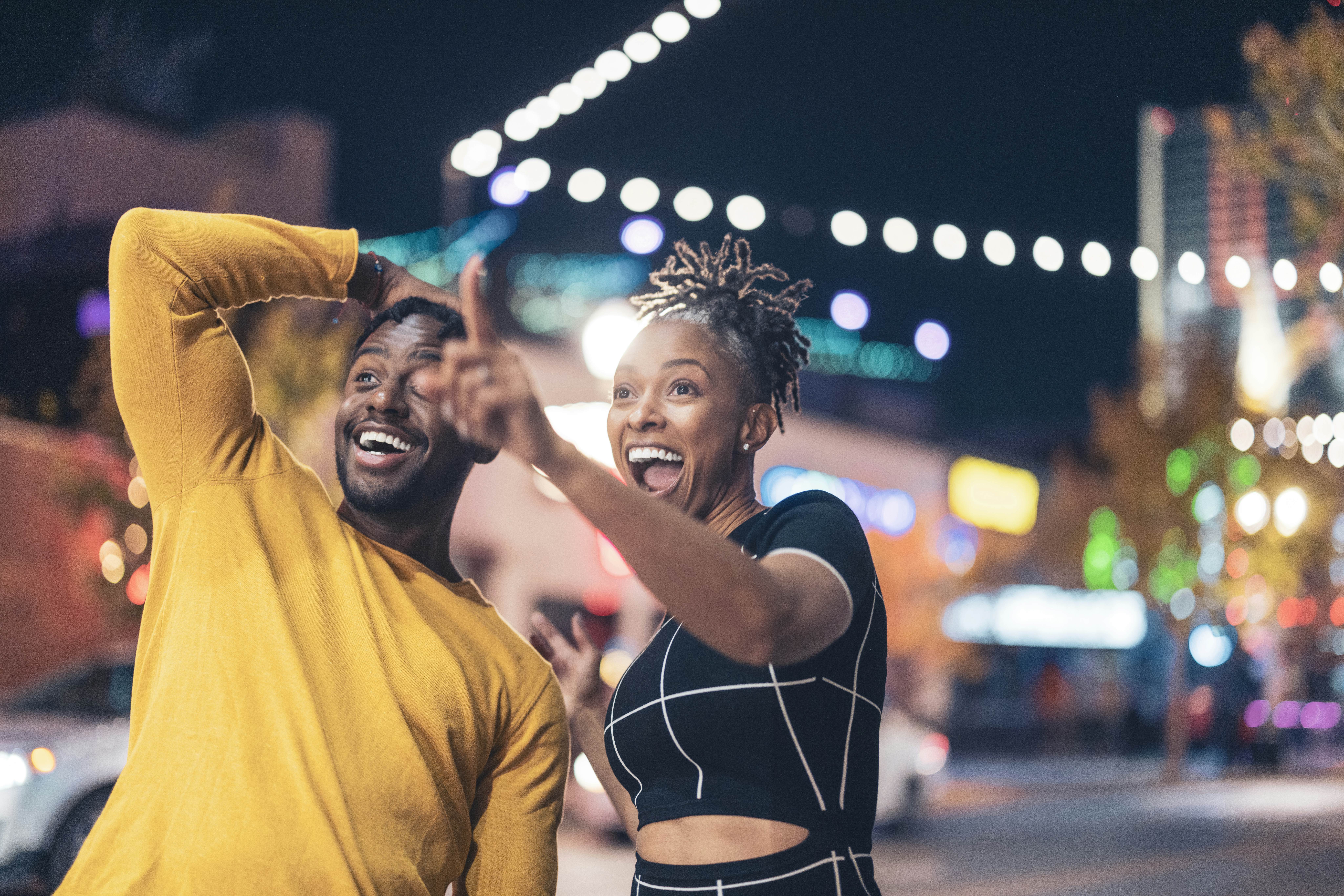 A couple having fun on a night out in Las Vegas
1588101081