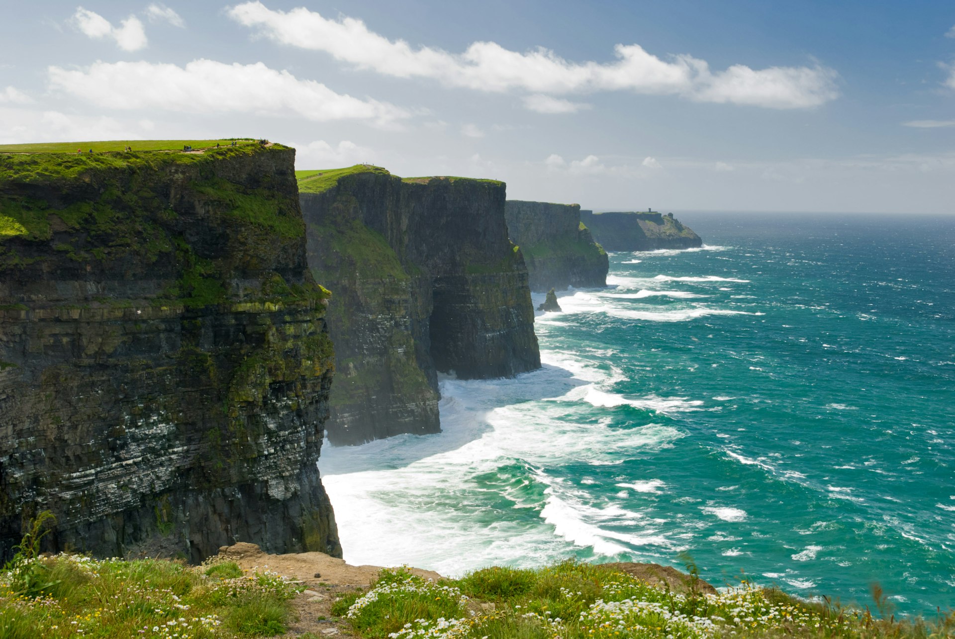 Dramatic view of the Cliffs of Moher.