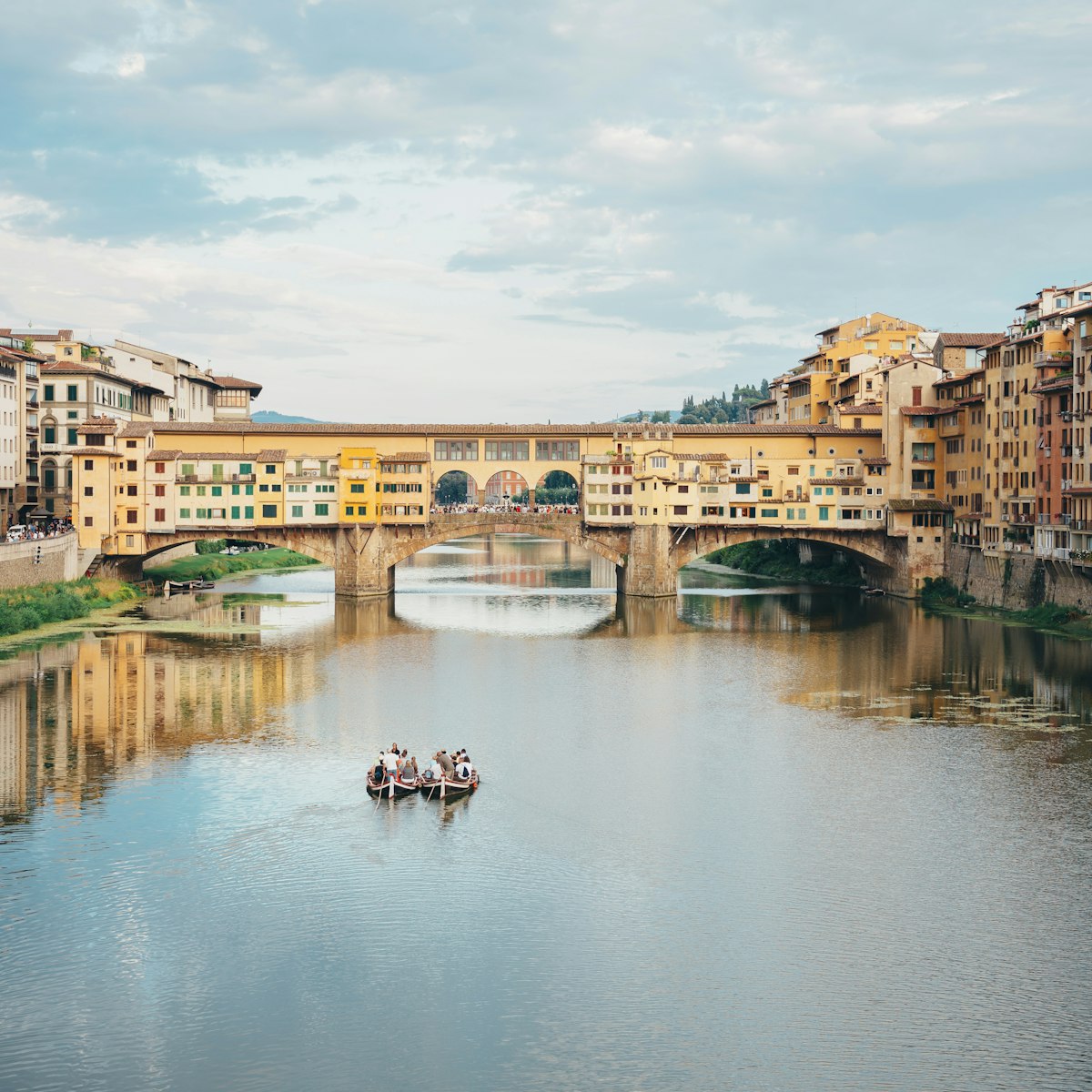 Italy, Florence, River Arno and Ponte Vecchio
591215507
Italy; Incidental People; Water; Water's Edge; Building; City; 2015; Architecture; Bridge - Built Structure; Built Structure; Mode of Transport; Cityscape; History; Travel Destinations; Bridge; Arno; Florence; Tourism; Tuscany; Nautical Vessel; Florence - Italy; Horizontal; Embankment; Ponte Vecchio; International Landmark; River; Day; Riverside; Photography; Cloud - Sky; Sky; Famous Place; Travel; Outdoors; Color Image; City Break;