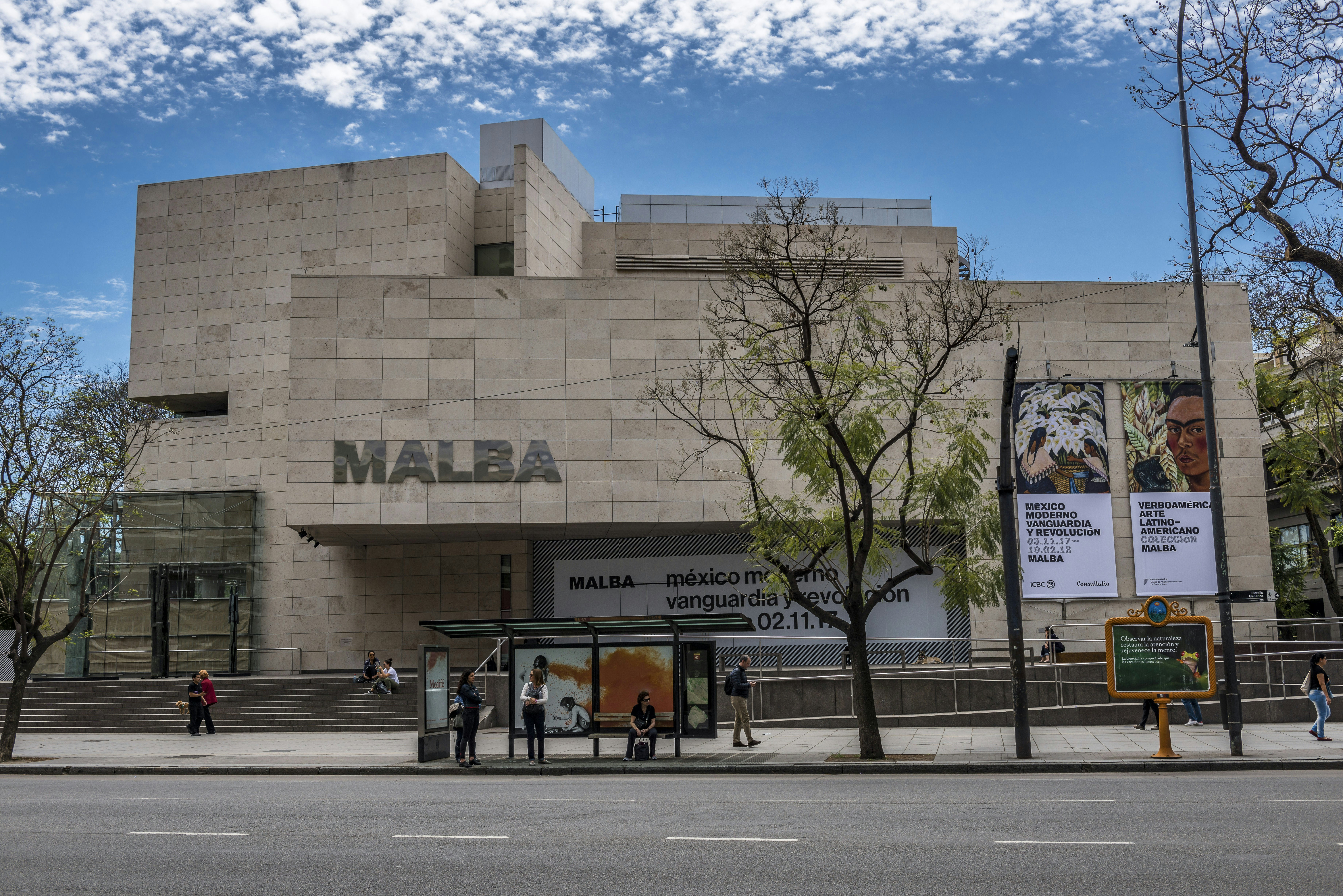 875493376
Architecture; Argentina; Art Museum; Arts Culture and Entertainment; Blue; People; Photography; Postcard; Buenos Aires; Capital Cities; City; Cityscape; Cloud - Sky; Museo de Arte Latinoamericano de Buenos Aires; Museum; Outdoors; Full Length; Horizontal; Sky; South America; South American Culture; Landscape; Latin American and Hispanic Ethnicity; Malba; Medium Group Of People; Turistic Corridor; Urban Skyline;
Museo Latinoamericano de Arte de Buenos Aires (MALBA) was created by Argentine businessman Eduardo Costantini, and is located in the Palermo section of Buenos Aires.