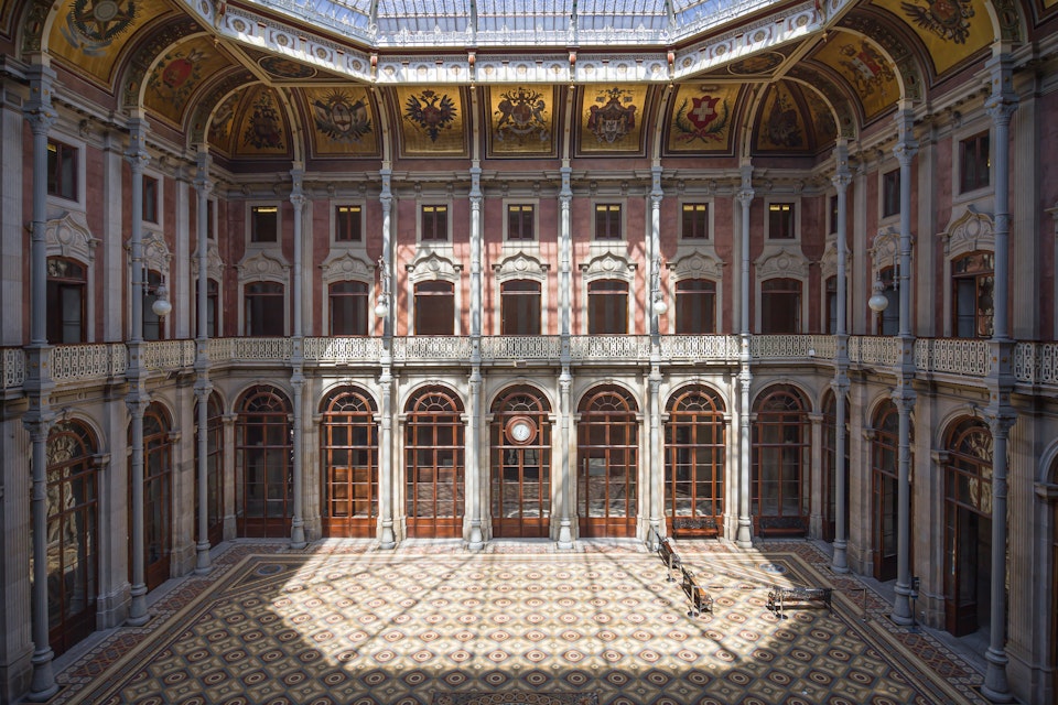 Porto, Portugal - August 25, 2020: Nations Courtyard at Stock Exchange Palace in Porto, Portugal.
1439431854
attraction, building, central, commercial, culture, dome, exchange, historic, historical, indoor, inner, interior, landmark, nations, octagonal, palacio da bolsa, patio das nacoes, porto, portuguese, stock, stock exchange