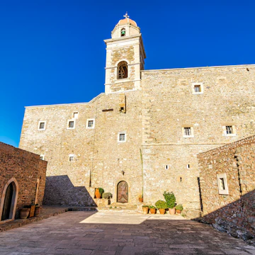 View of Toplou Monastery in the northeastern part of Crete, Greece near the famous palm beach of Vai.
1657680279
cretan, toplou, religious residence, moni