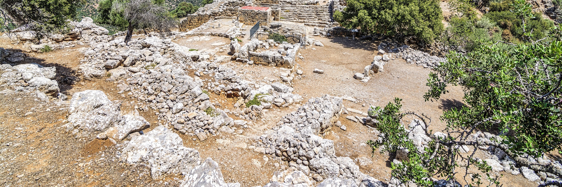 Ruins of the ancient Greek city of Lato,2500 years old near Kritsa, Crete. Lato was one of Crete's most important Dorian city-states, considered the most well-preserved city of the classical Hellenistic period. Built between two hills, in a strategic location, offers defensive coverage to the entire city.
1676789477
civilisation, archeology, archeological, dorian, cretan, classic greece, lato, ancient town of lato