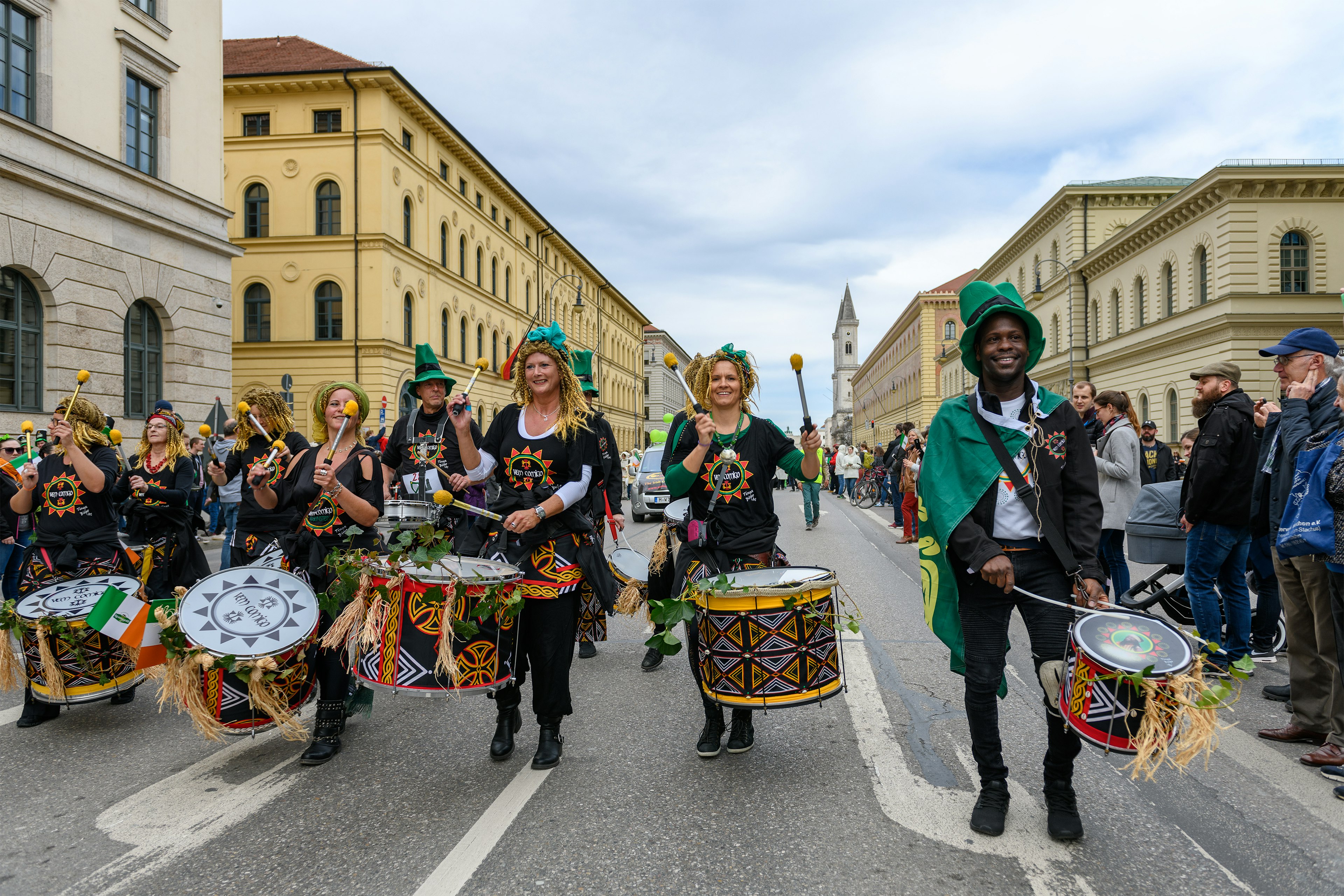 Munich's St Patrick's Day parade involves a variety of musical performances.