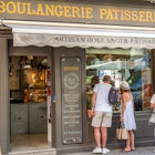 Aix en Provence, France - July 4, 2019: Customers viewing the morning pastries at the local boulangerie or bakery.; Shutterstock ID 1462315073; GL: 65050; netsuite: onlien editorial; full: paris on a budget; name: Fionnuala McCarthy
1462315073