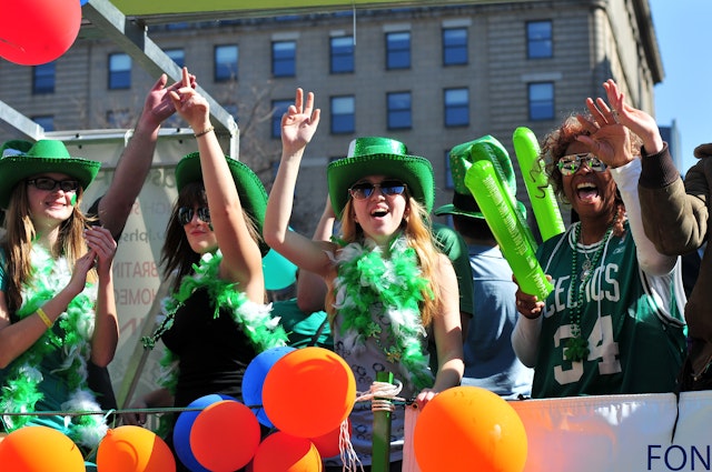 MONTREAL, CANADA - MARCH 18: Cheerful participants at the St. Patrick's Day Parade on March 18, 2012 in Montreal, Canada.; Shutterstock ID 97915985; GL: 65050; netsuite: Online editorial; full: St Patrick's day around the world; name: Claire Naylor
97915985