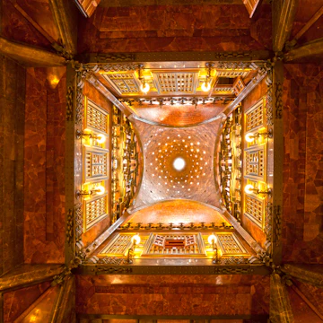 The interior of the Palau Guell, a mansion in Barcelona, December 20, 2011.
97677236
art, town, park, view, casa, city, mila, stone, guell, spain, palau, gaudi, houses, unesco, famous, design, mosaic, nature, batllo, europe, museum, catalan, outside, fantasy, ceramic, sagrada, nouveau, familia, geometry, landmark, building, artistic, monument, cathedral, touristic, barcelona, modernism, catalunia, architect, structure, cityscape, mosaicwork, creativity, park-guell, imagination, architecture