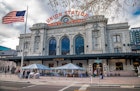 DENVER, COLORADO - FEBRUARY 9 2023: Entrance to Union Station in downtown Denver on a frigid winter day.; Shutterstock ID 2262016615; GL: 65050; netsuite: Online editorial; full: Article: hotels in vintage train stations; name: Ann Douglas Lott
2262016615