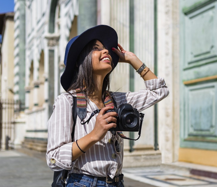 Florence will leave you staring in wonder but don't forget to take some photos
1158877727
building, camera, casual, dark hair, emotion, emotional, female tourist, florence, image, leisure, sightseeing, urban, woman, young