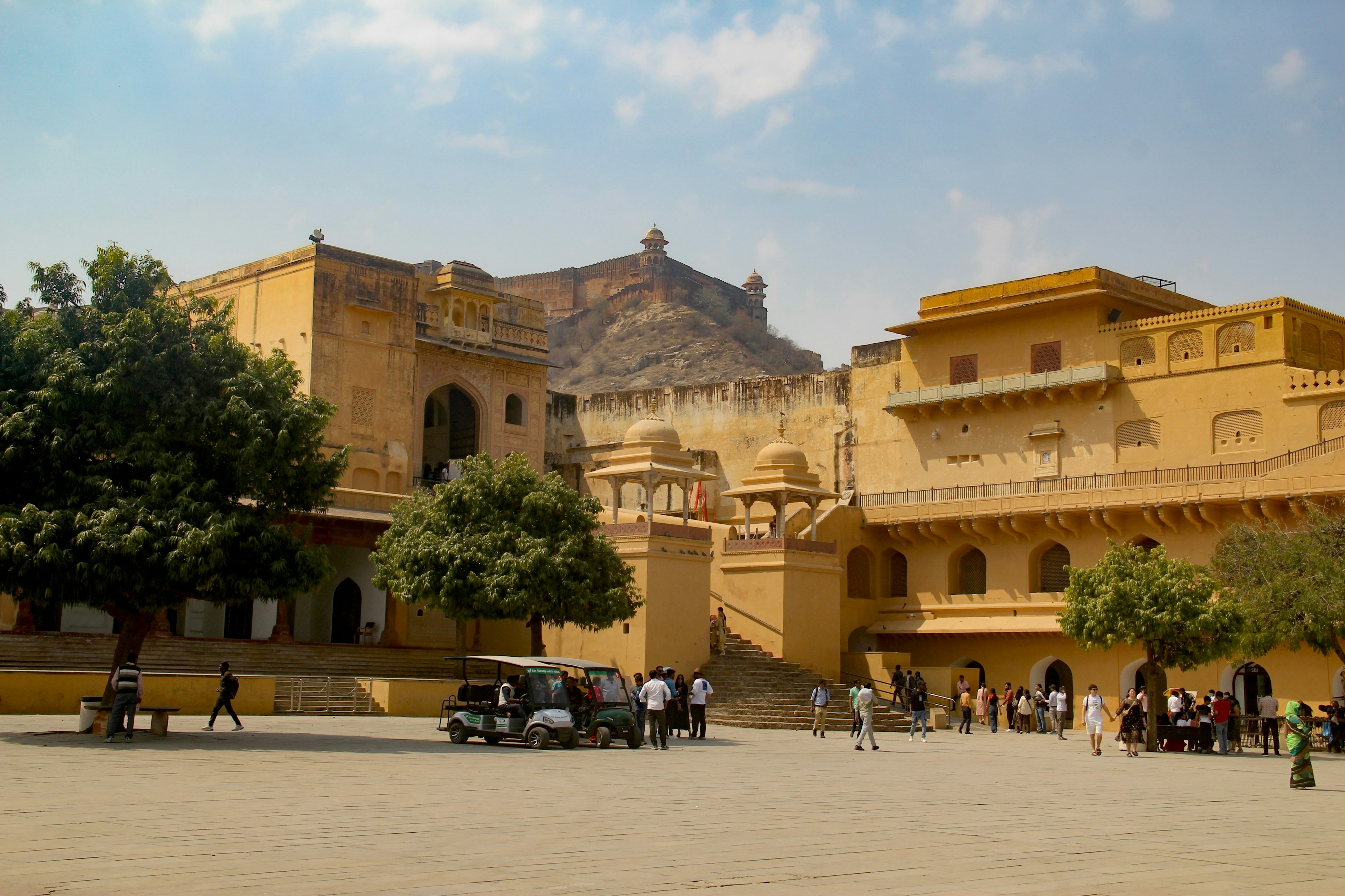 Amber Fort Jaleb Chowk at sunset