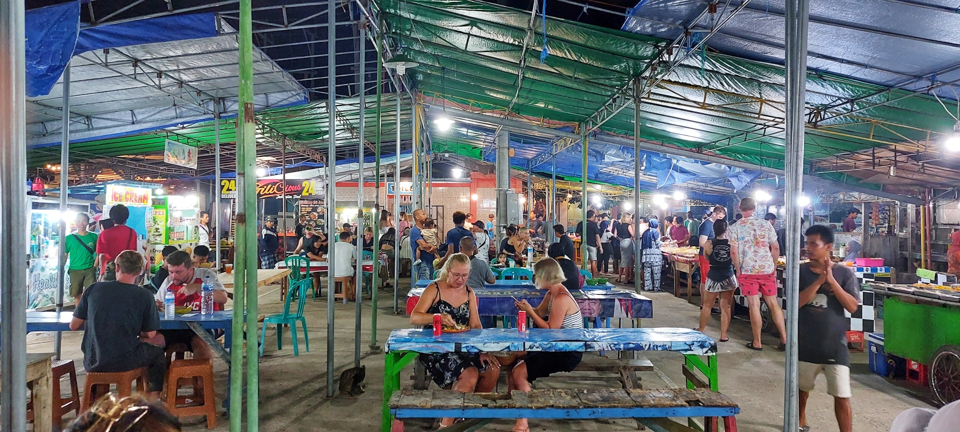 Night market on Gili Trawangan, Indonesia