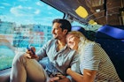 Young adult couple travelling by train in the south of France.
1724529694