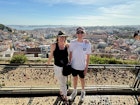 Brekke Fletcher and nephew take in the panoramic view from Miradouro da Senhora do Monte