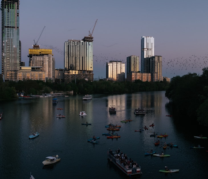 Congress Bats and Kayaking in Austin, TX.
