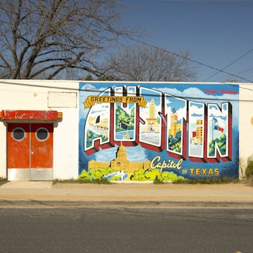 Iconic Austin building signage.