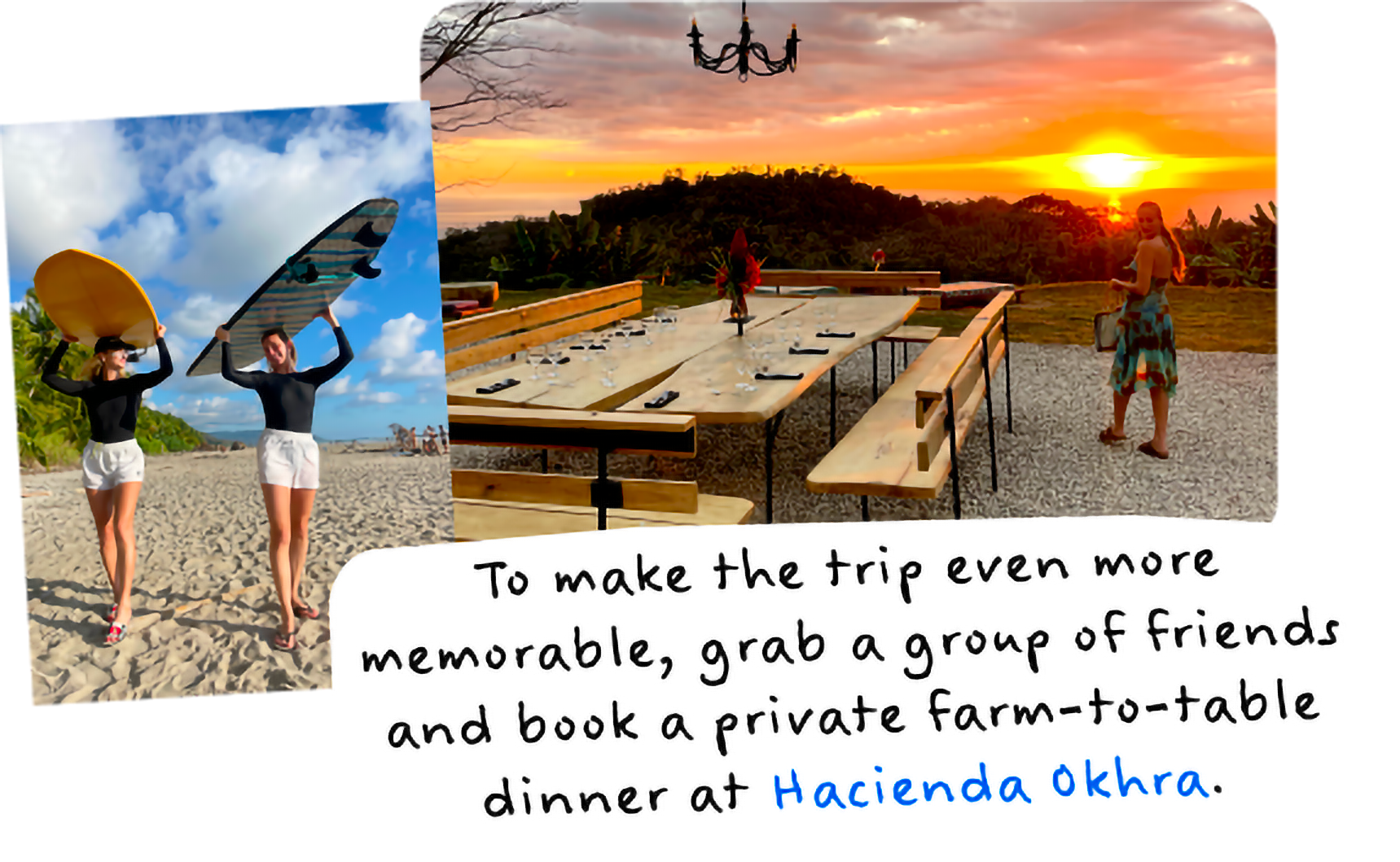 To make the trip even more memorable, grab a group of friends and book a private farm-to-table dinner at Hacienda Okhra