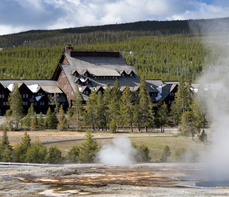 Old Faithful Inn with geysers and steam in foreground.; Shutterstock ID 1976458259; GL: 65050; netsuite: Lonely Planet Online Editorial; full: Best lodges in US national parks; name: Brian Healy
1976458259
eruption solar, explore, famous place, geyser, hike, hotel, old faithful inn, steam, thermal vent, tourism, tourist destination, travel, volcanic, yellowstone national park