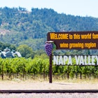 NAPA VALLEY, CA/USA - AUGUST 2015: Welcome to Napa Valley Sign in Napa valley, California on Aug 14, 2015.; Shutterstock ID 427916959; GL: 65050; netsuite: Online ed; full: Napa Valley first time guide; name: Claire N
427916959