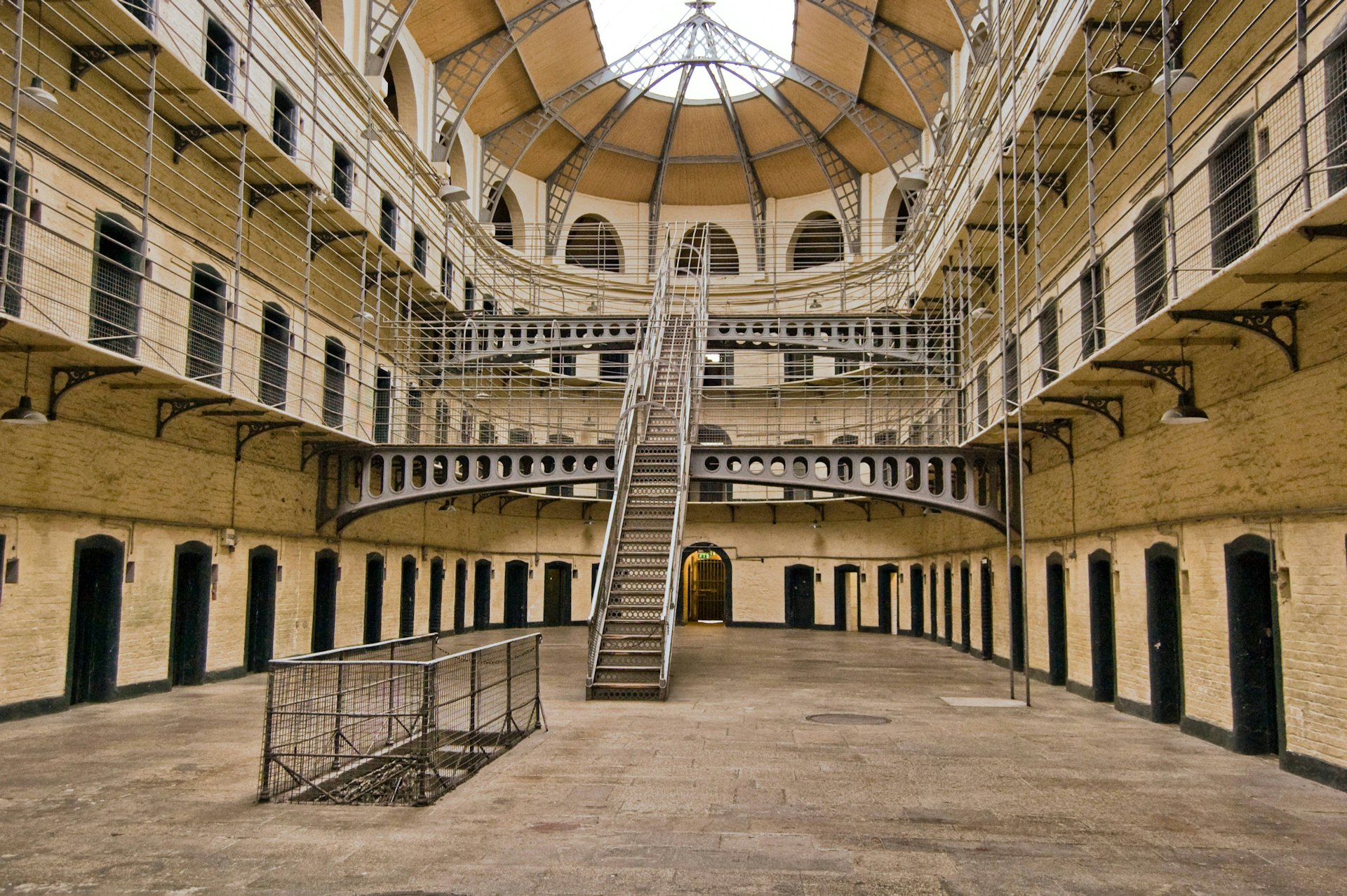 Empty interior of Kilmainham Gaol, Dublin
