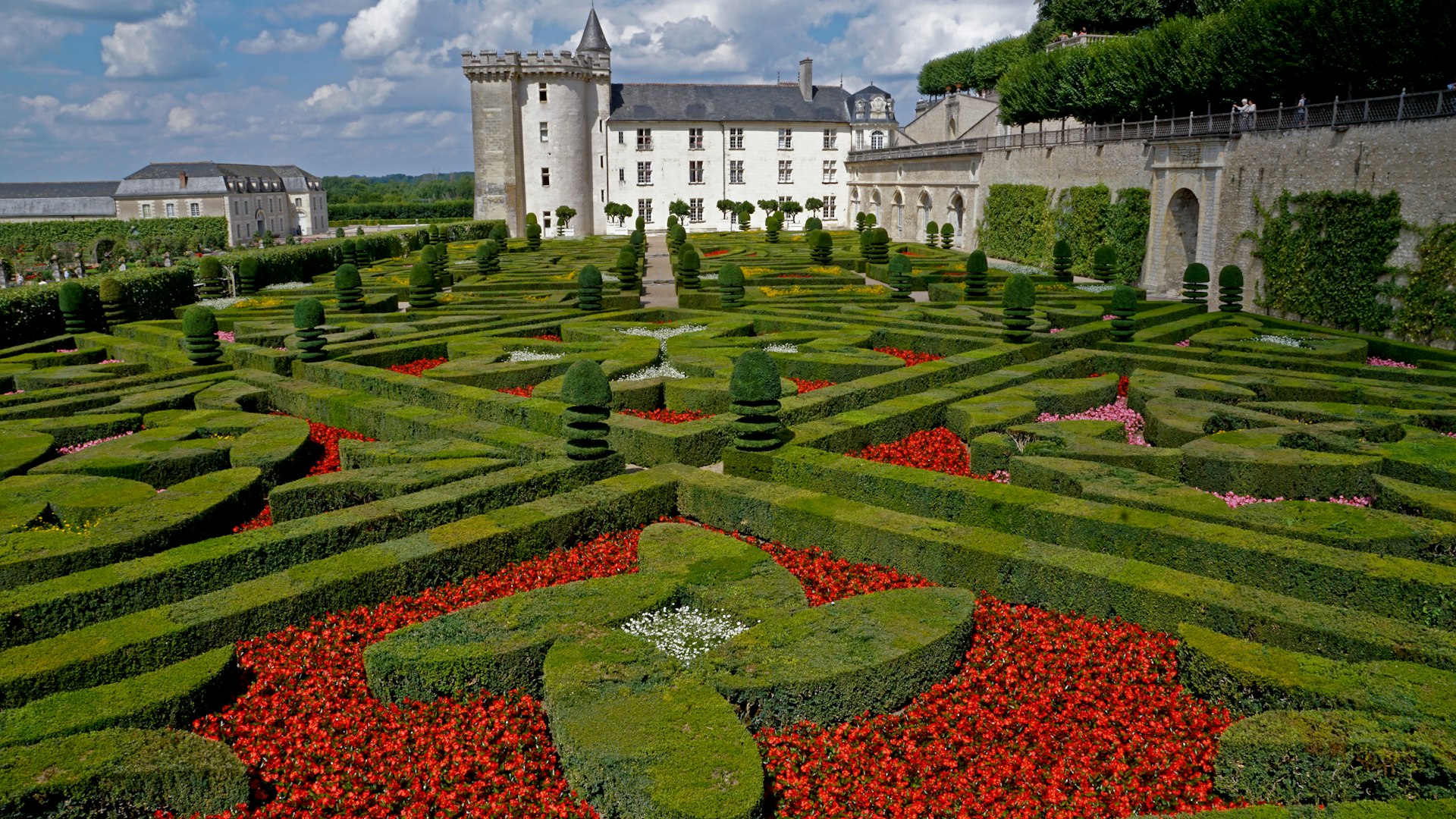 Hedge work in the gardens of Château de Villandry
