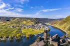 Germany, Rhineland-Palatinate, Poltersdorf, Moselle river, Metternich Castle
1131373329
aerial view, agriculture, architecture, autumn, built structure, castle, cochem, color image, copy space, day, drone, high angle view, germany, history, metternich castle, no people, old ruin, outdoors, photography, rhineland-palatinate, river, sky, sunlight, town, travel, travel destinations, vineyard, winemaking, water, building, cloud, historical, moselle, view