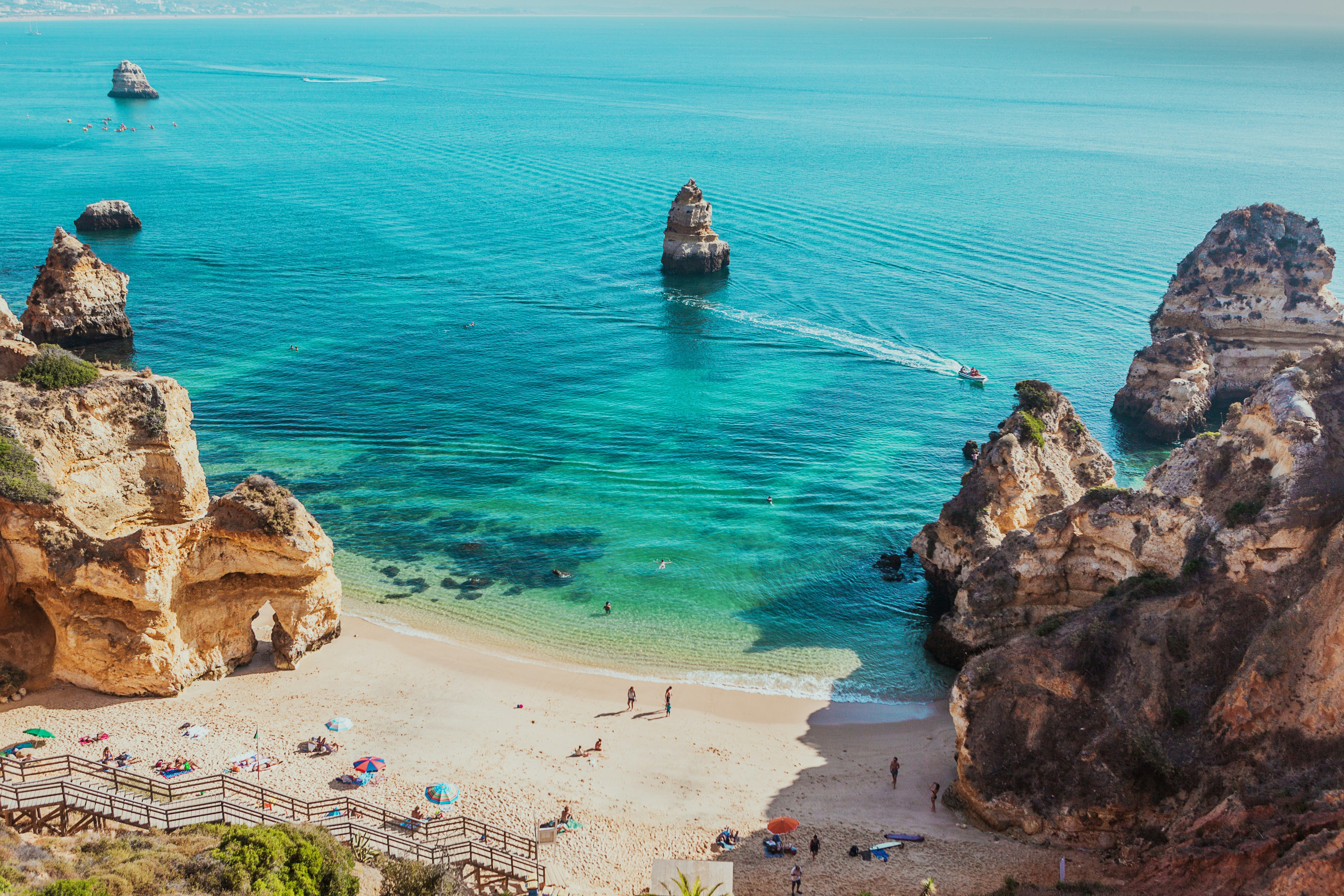 Beach lovers in Portugal