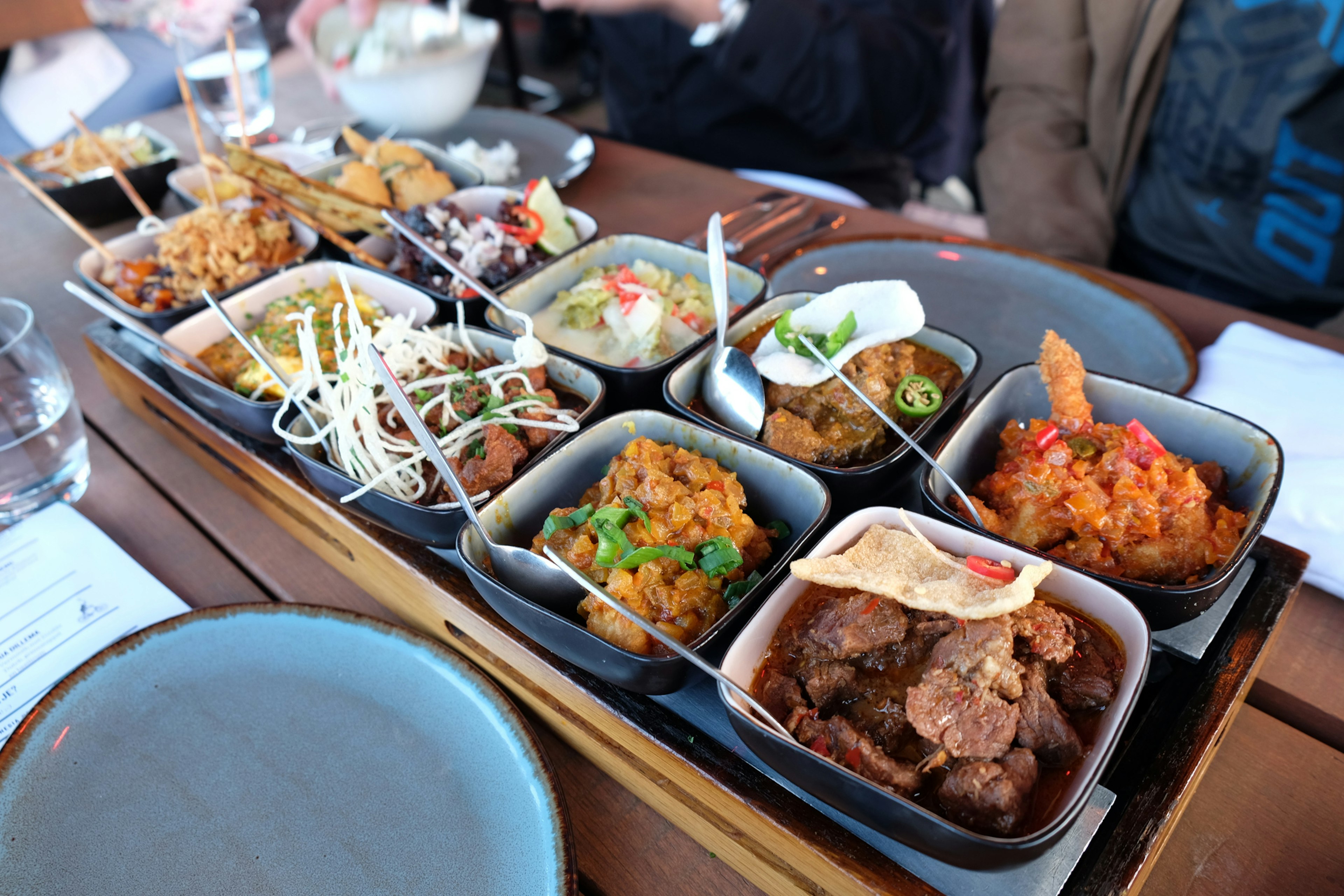 Rijsttafel dishes in Amsterdam