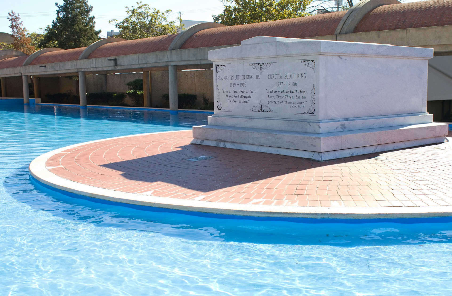 The tomb of Martin Luther King Jr. and Coretta Scott King in the MLK National Historical Park