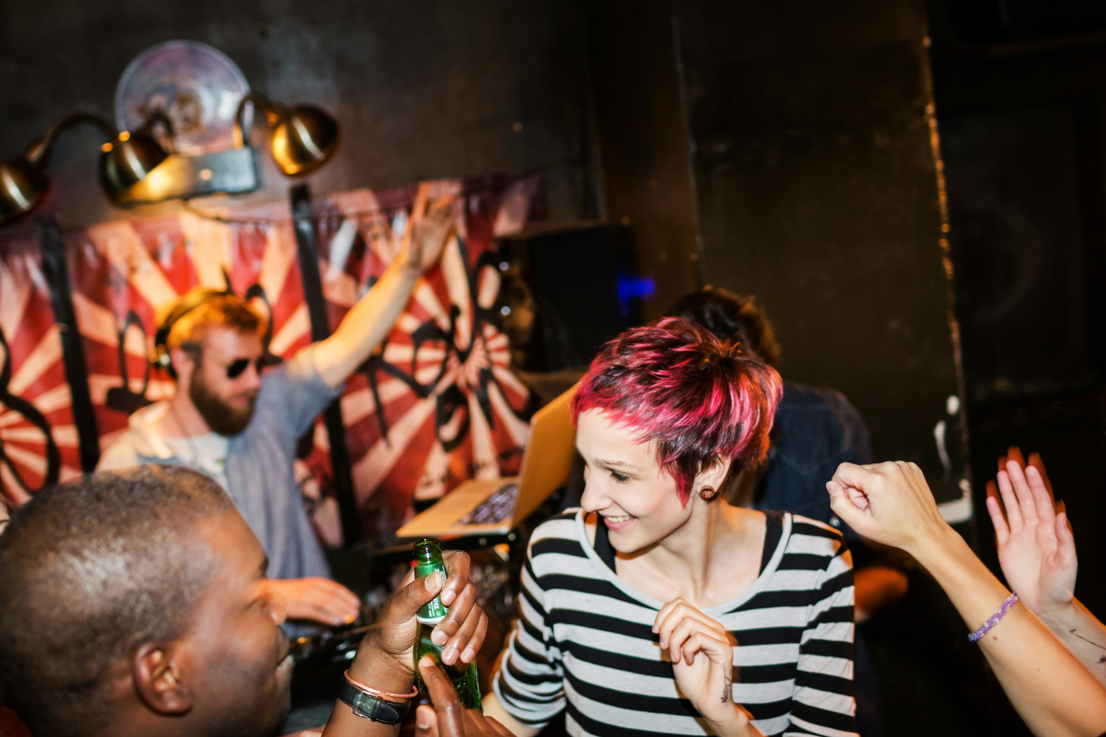 Young people dancing at a Berlin club