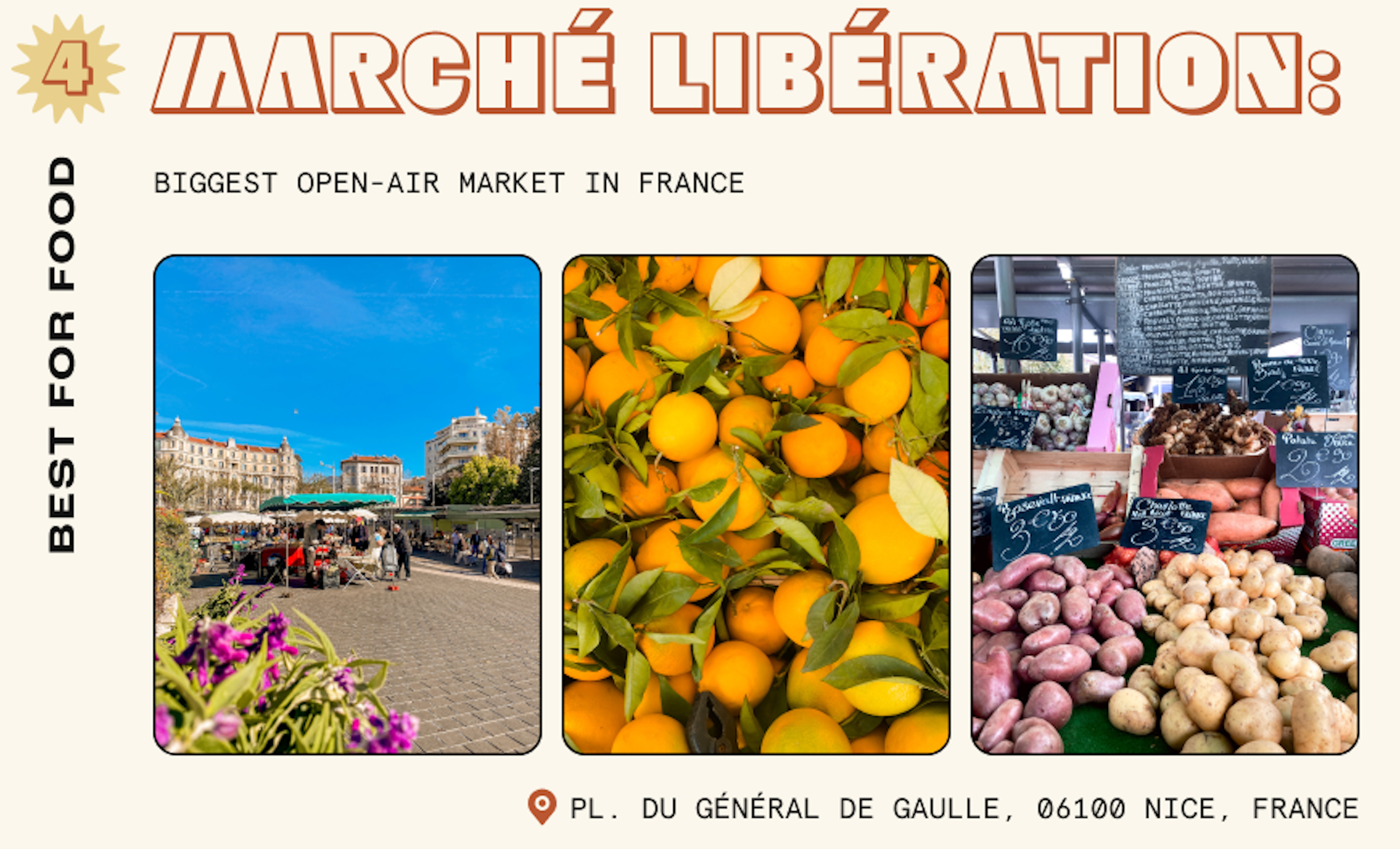 Fresh fruit and veg on sale in the open-air Marche Cours Saleya