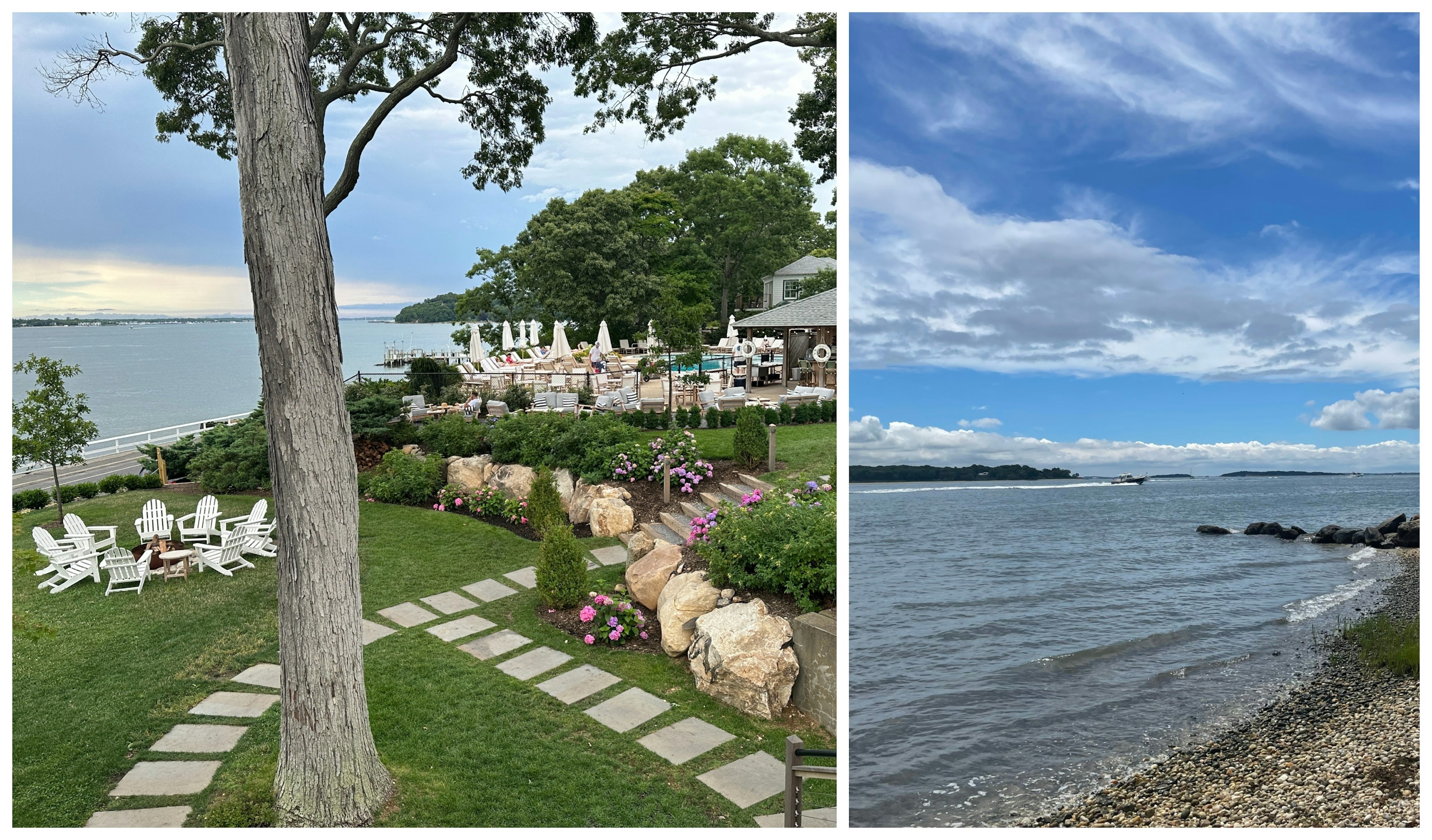 Collage of coastal landscapes on Shelter Island