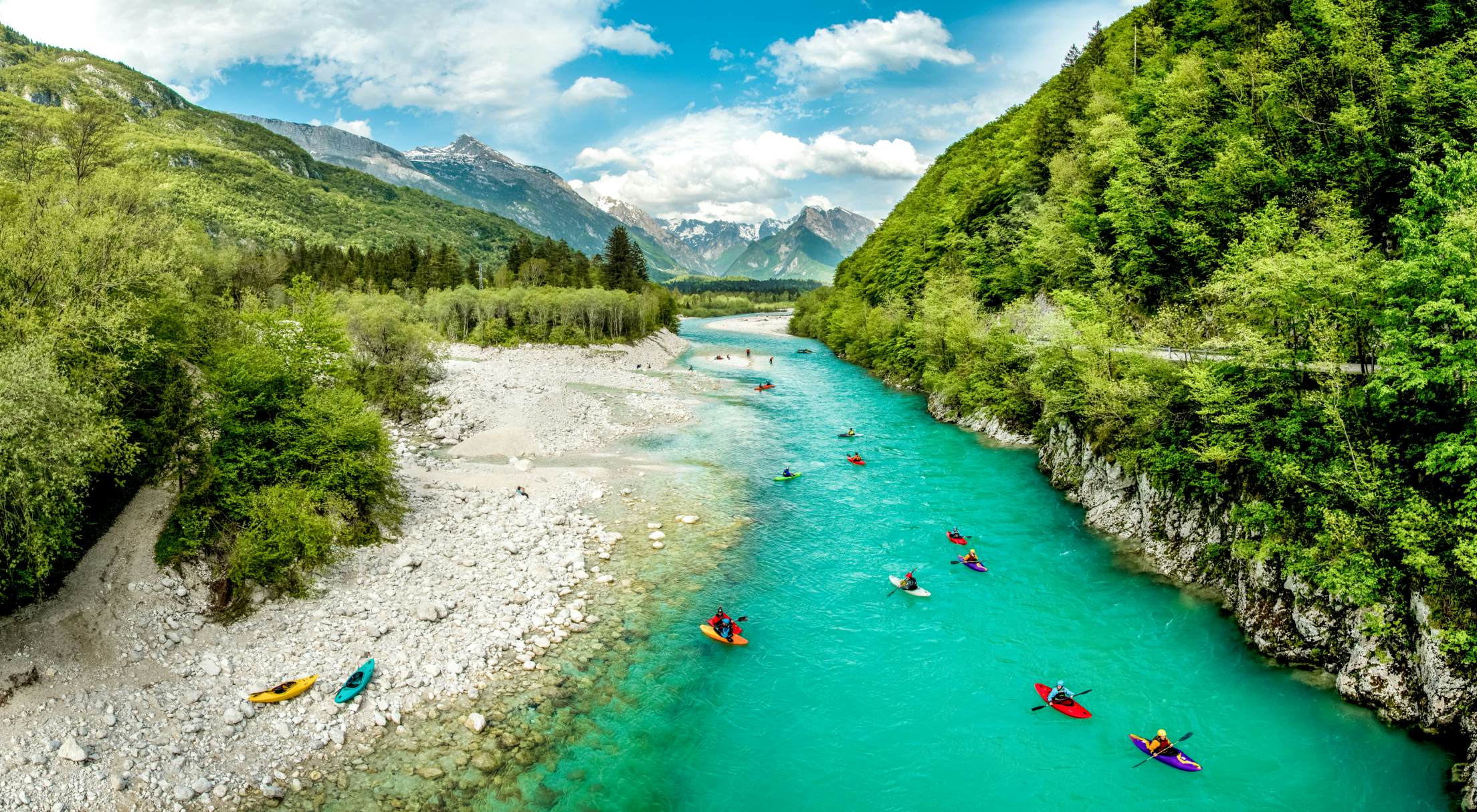 Kayaking in Slovenia