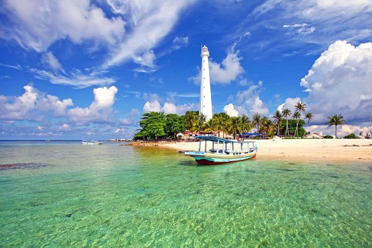 Belitung, Bangka Belitung Islands, Indonesia - April 18, 2018. View of Lengkuas Island.; Shutterstock ID 1863392611; GL: 65050; netsuite: Online ed; full: 5 of the best beaches in Indonesia that you may never have heard of ; name: Claire N
1863392611