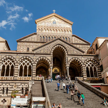 Amalfi, Italy - April 11, 2013: Amalfi cathedral, known as Cattedrale di Sant'Andrea, and Duomo di Amalfi, in Italian, in the town of Amalfi, Italy
1885714297
amalfi, architecture, building, campania, cathedral, cattedrale di sant'andrea, church, duomo di amalfi, europe, heritage, historic, holiday, italy, landmark, mediterranean, old, religion, tourism, travel