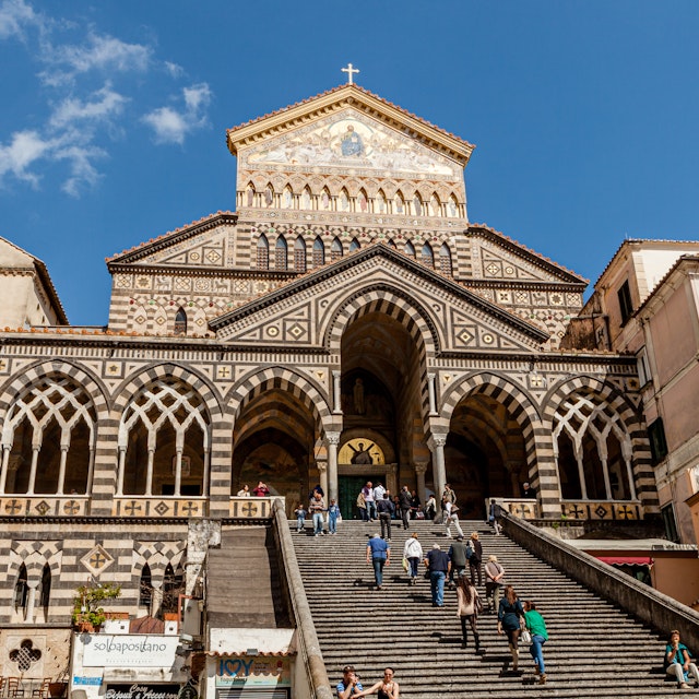 Amalfi, Italy - April 11, 2013: Amalfi cathedral, known as Cattedrale di Sant'Andrea, and Duomo di Amalfi, in Italian, in the town of Amalfi, Italy
1885714297
amalfi, architecture, building, campania, cathedral, cattedrale di sant'andrea, church, duomo di amalfi, europe, heritage, historic, holiday, italy, landmark, mediterranean, old, religion, tourism, travel