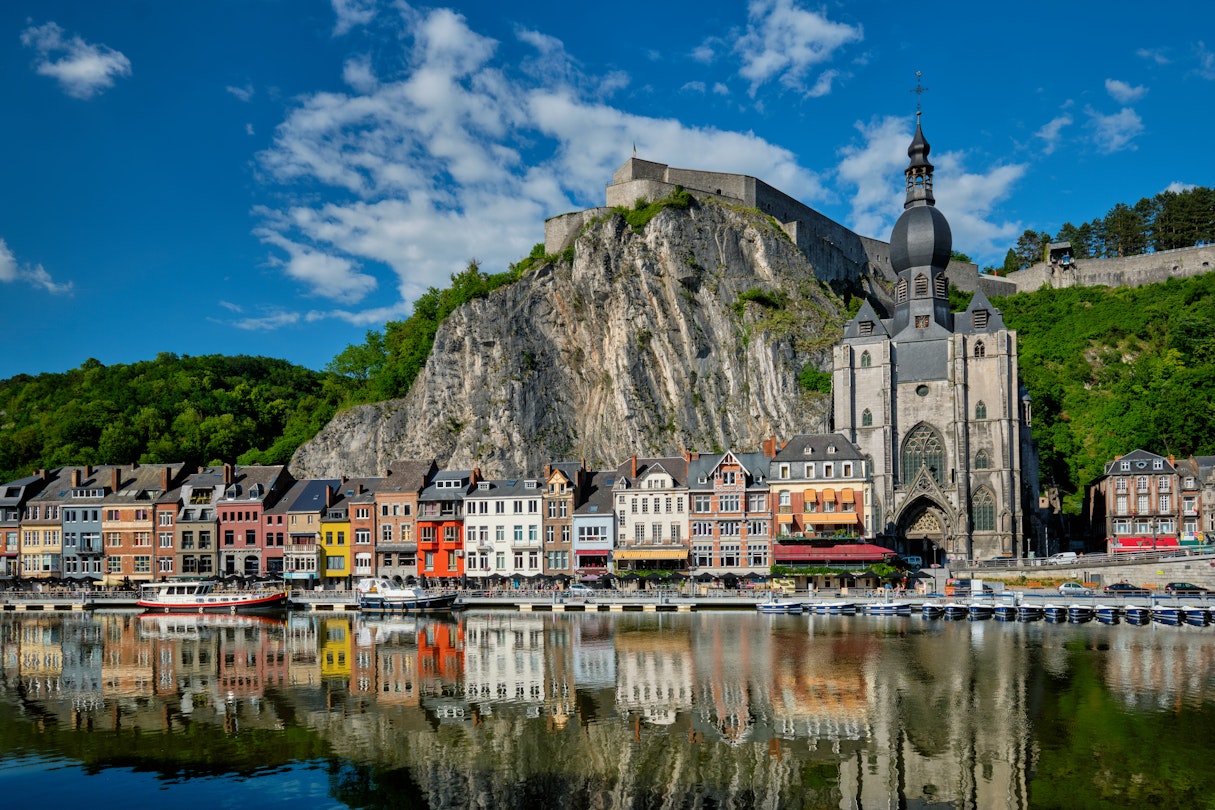 View of picturesque Dinant town, Dinant Citadel and Collegiate Church of Notre Dame de Dinant over the Meuse river. Belgian province of Namur, Blegium; Shutterstock ID 1976156690; GL: 65050; netsuite: Online ed; full: Belgium time to visit; name: Claire N
1976156690