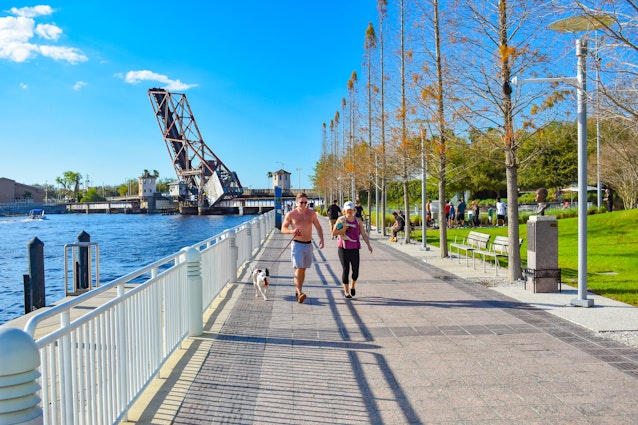 Tampa Bay, Florida. March 02, 2019 People walking at riverwalk in downtown area  (1); Shutterstock ID 1358646137; GL: 65050; netsuite: Online Editorial; full: Weekend in Tampa; name: Bailey Freeman
1358646137
Tampa Bay, Florida. March 02, 2019 People walking at riverwalk in downtown area