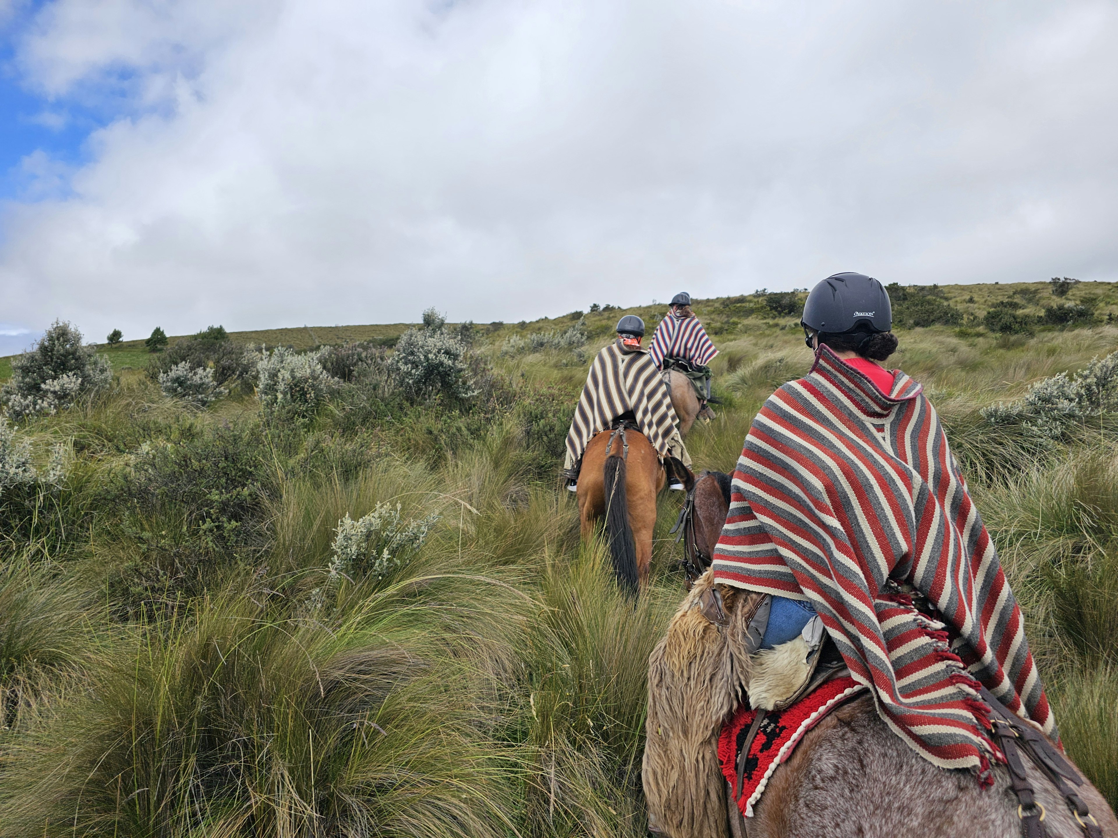 Chamidae and her mom go horseback riding in Ecuador