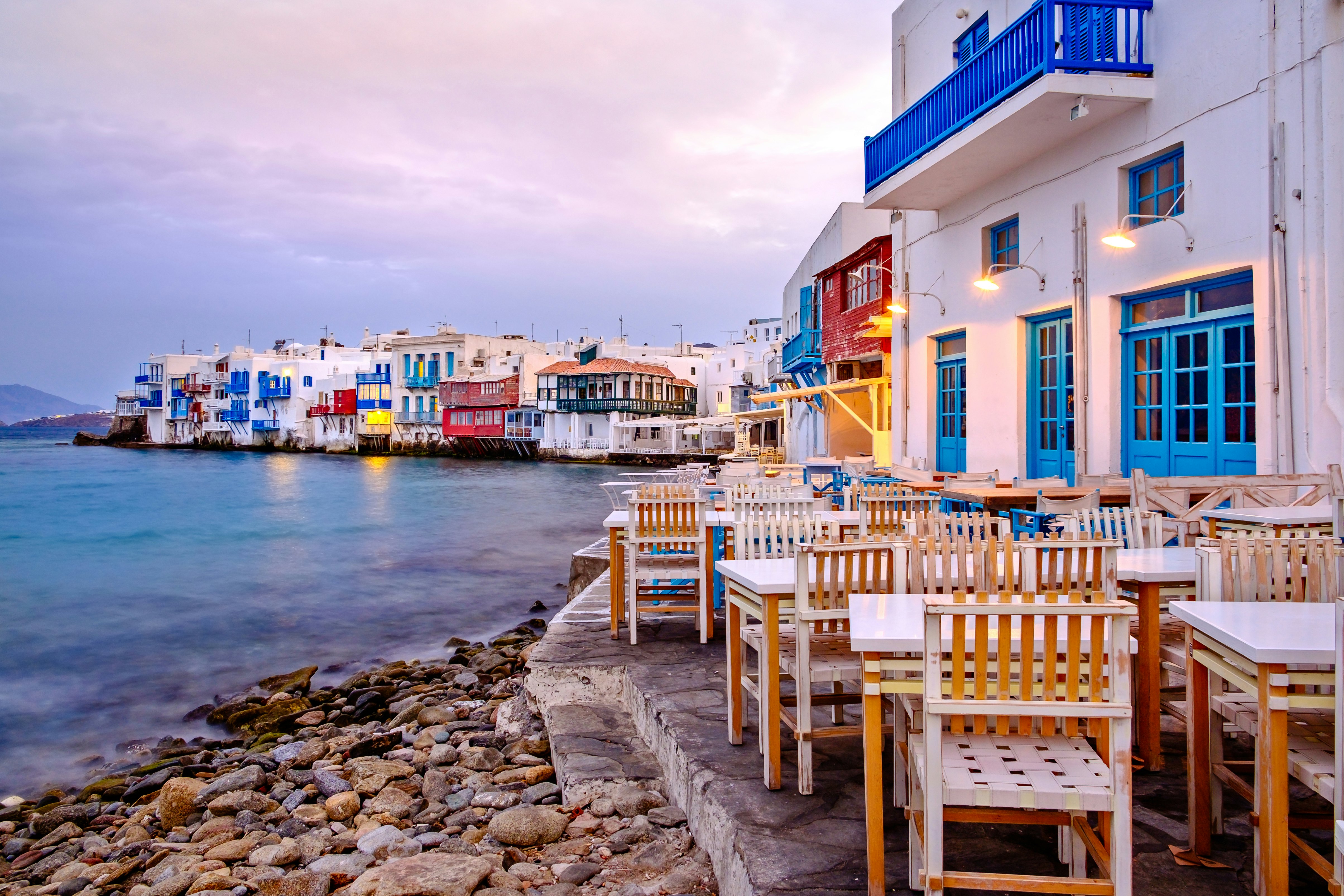 The sunrises on Mykonos