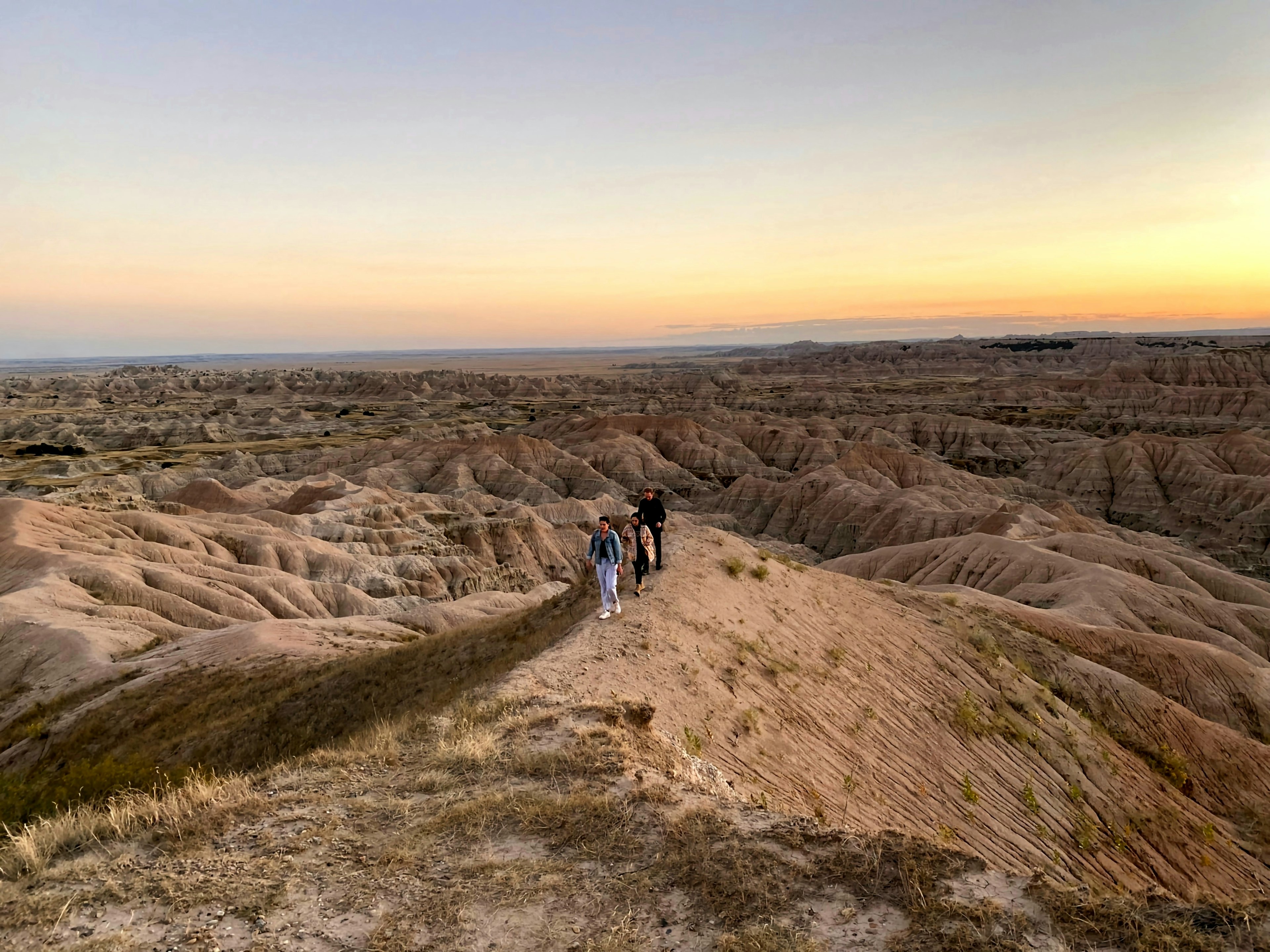 Sunset over Badlands National Park