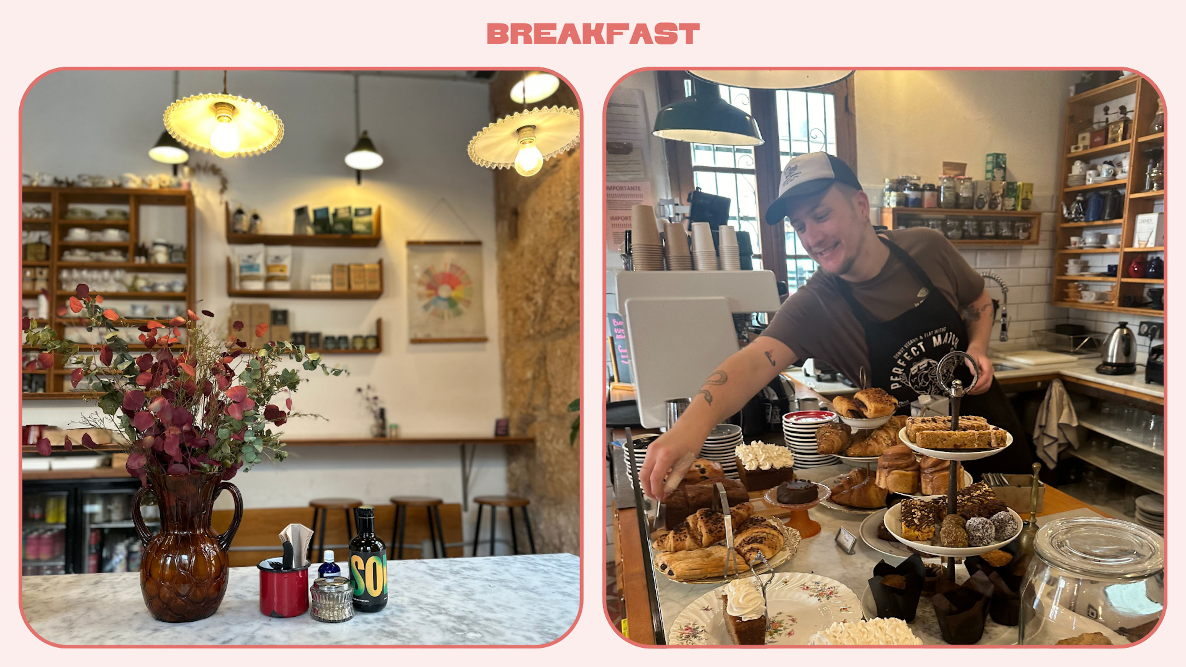 Pastries on display in the trendy Mama Carmen