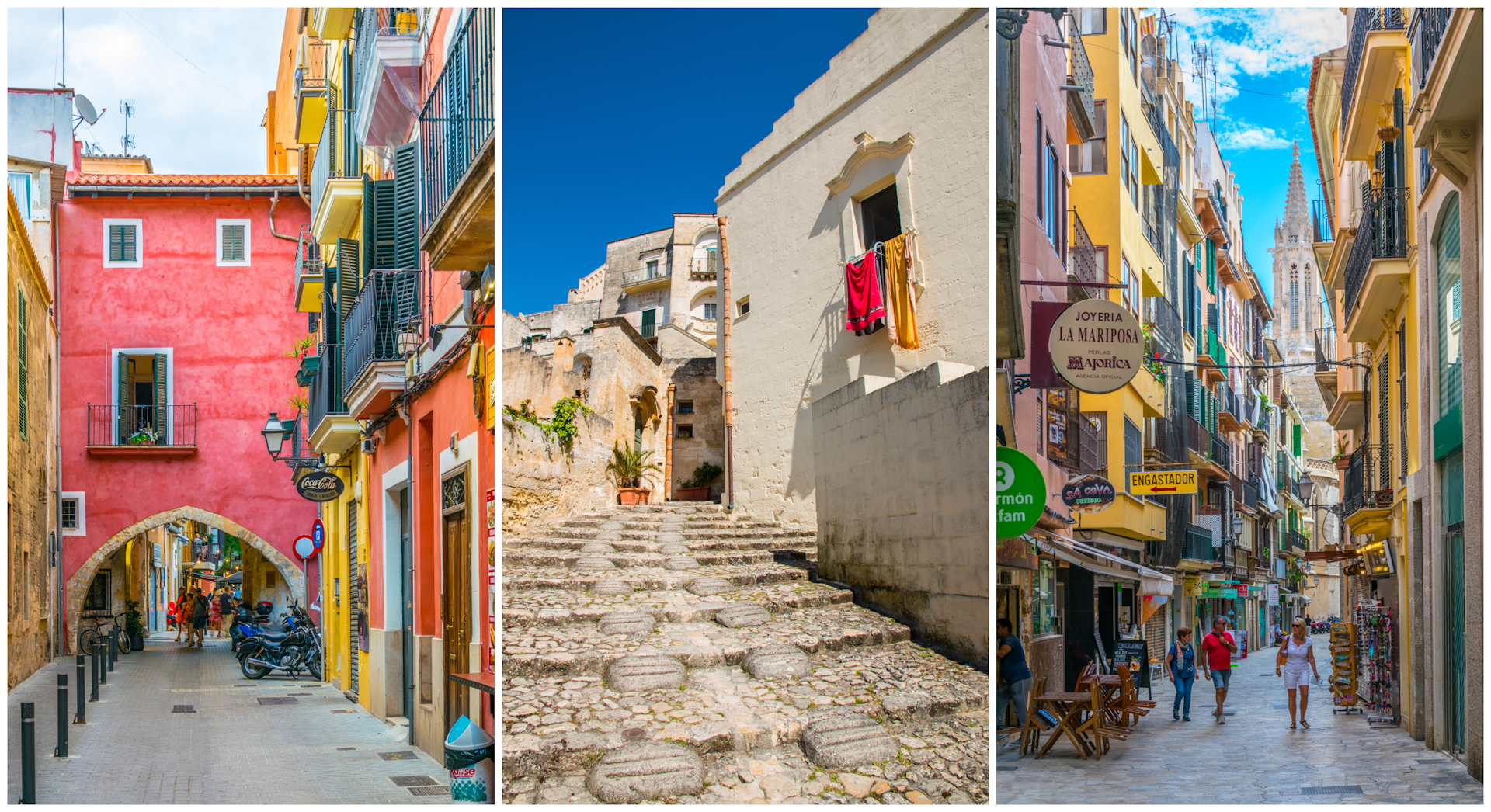 The pastel-colored buildings of Palma