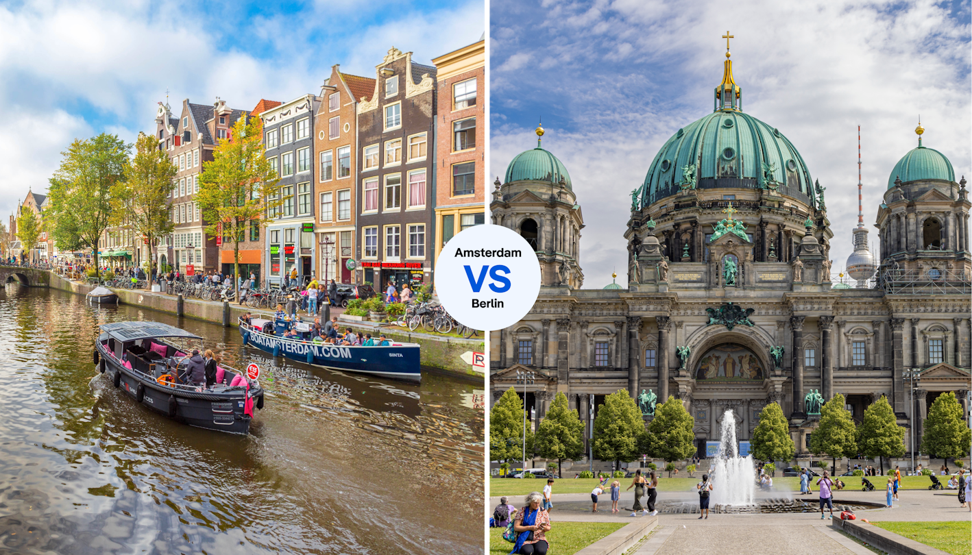 Ferry down Amsterdam's canals or take in Berliner Dom