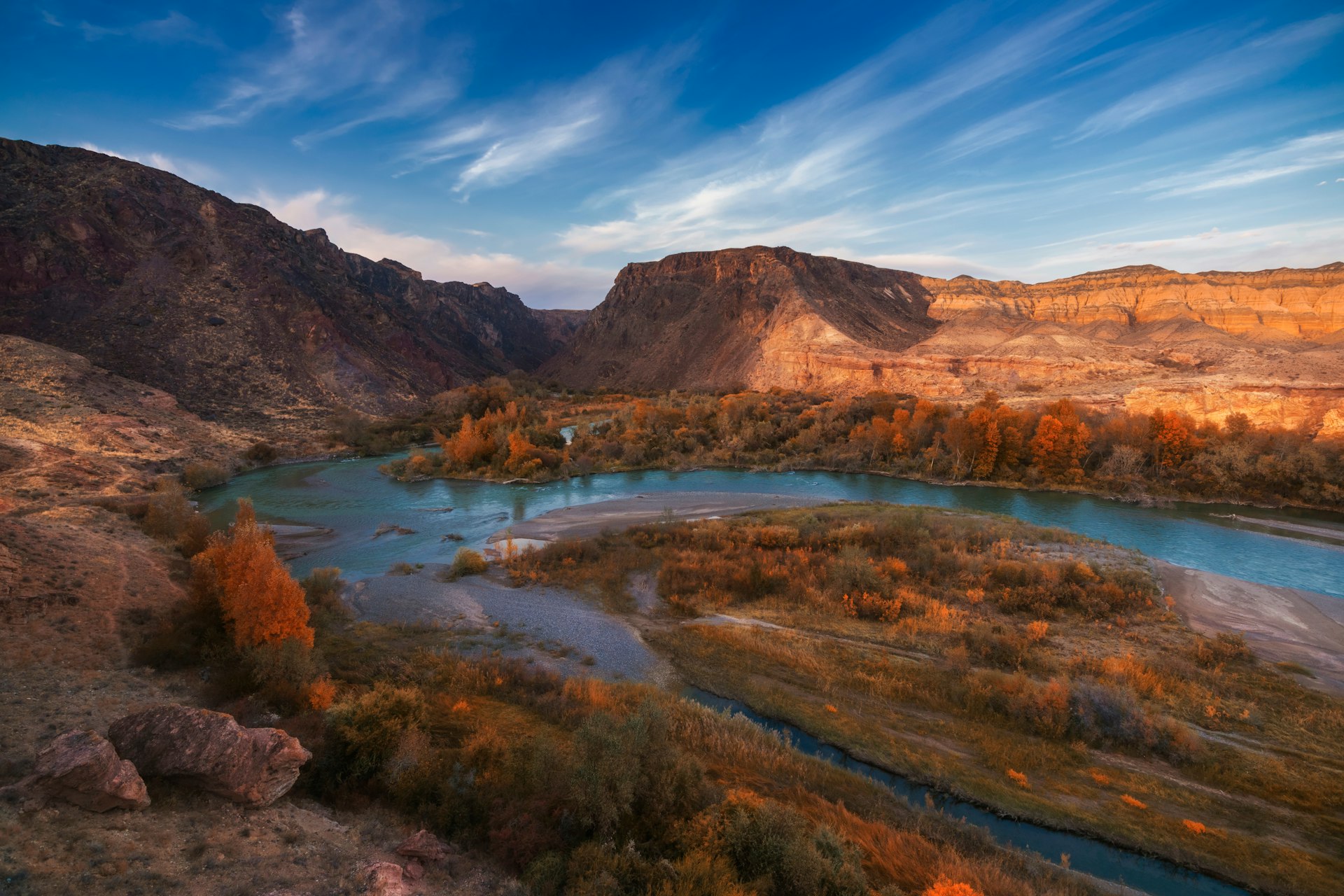 Autumn at Charyn Canyon, Kazakhstan