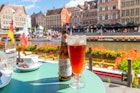 Ghent, Belgium - August 21 2023: General table view of a bottle and pint glass of Gruut Belgian Amber Ale beer brewed by Gentse Gruut Brouwerij, at a sidewalk cafe in the medieval old town of Ghent.; Shutterstock ID 2376818873; GL: 65050; netsuite: Online editorial; full: Belgium food and drink; name: Claire Naylor
2376818873
Ghent, Belgium - August 21 2023: General table view of a bottle and pint glass of Gruut Belgian Amber Ale beer brewed by Gentse Gruut Brouwerij, at a sidewalk cafe in the medieval old town of Ghent.